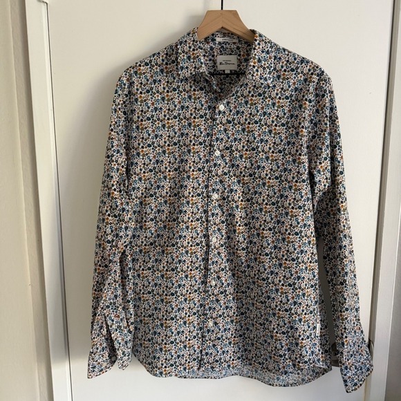 Ben Sherman Other - Ben Sherman Stretch Fit Floral Button Down Shirt Long Sleeve Eclectic Grandpa